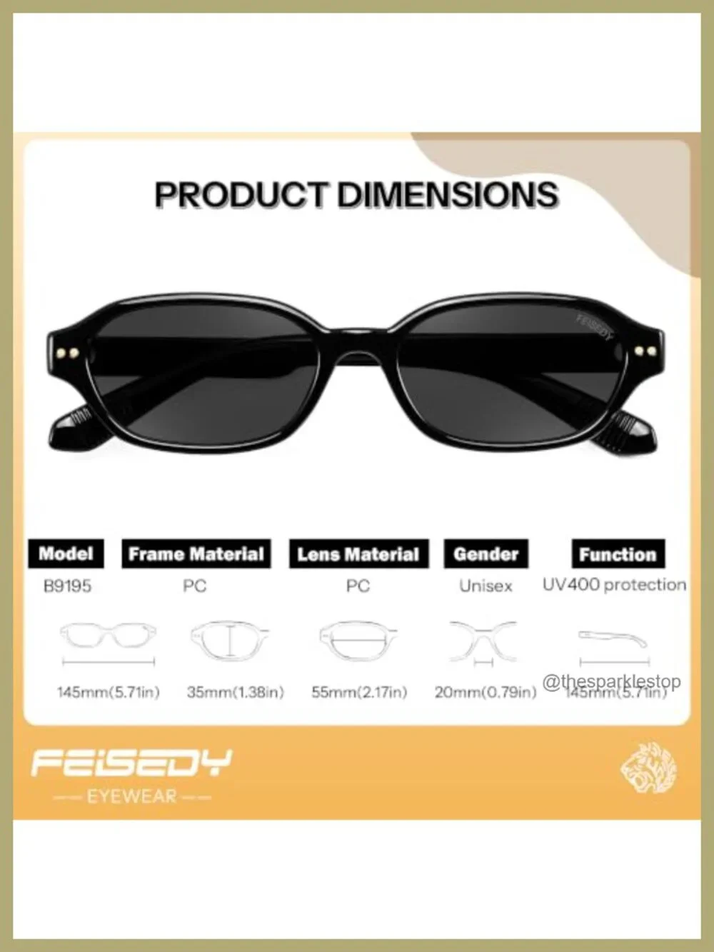 Retro Y2K Rectangular Polarized Sunglasses UV400 Protection Lightweight Plastic